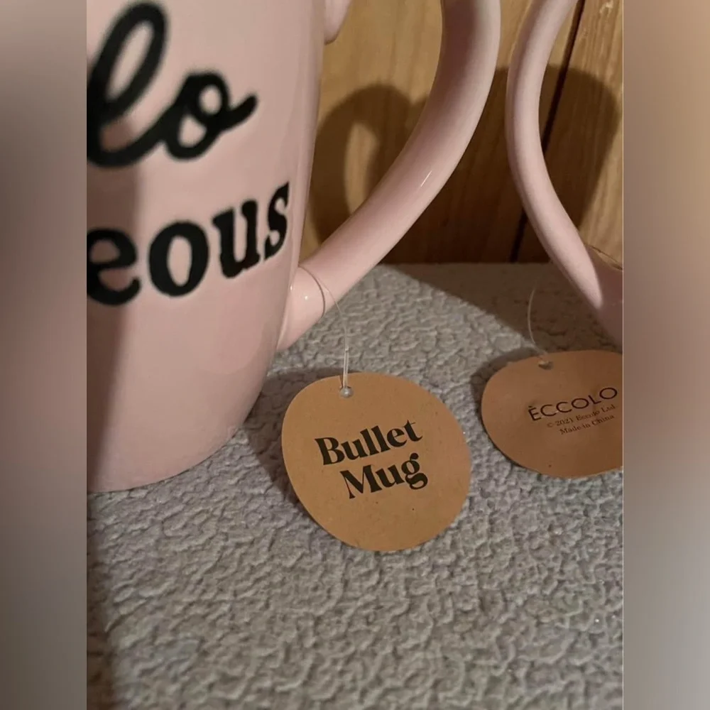Hello Gorgeous Pink Mugs - Picture 2 of 8